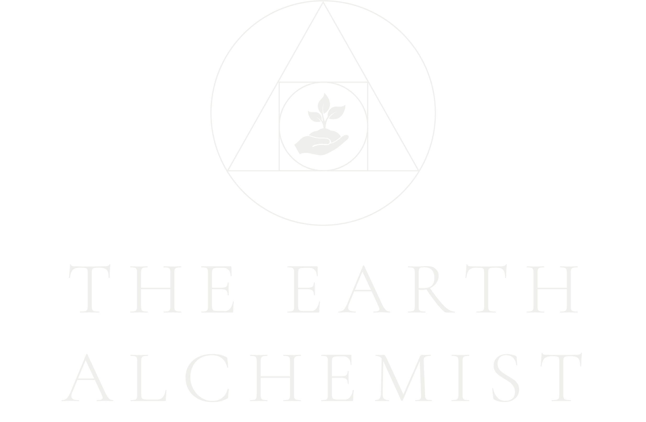 The Earth Alchemist Logo in Stone Colour